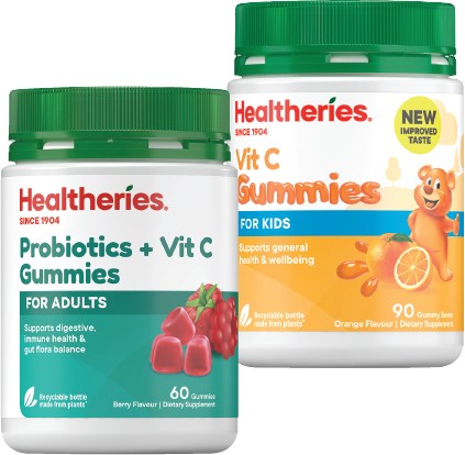 Healtheries Vitamin C Gummies 90s or High Strength Gummies 60s