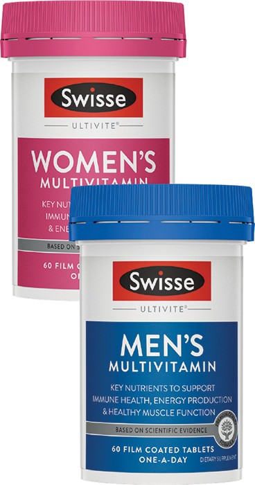 Swisse Ultivite Men’s or Women’s Multivitamin 60s