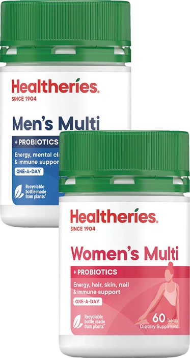 Healtheries Men’s or Women’s Multi One A Day 60s