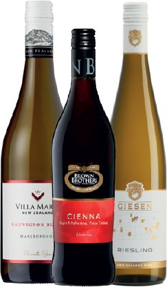 Villa Maria Private Bin Range, Brown Brothers Moscato/Fruity Range or Giesen Classics Range 750mL