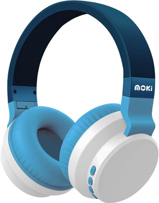 Moki Colourwave Wireless Over-Ear Headphones - Ocean Blue