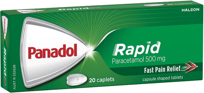 Panadol Rapid Paracetamol 500mg Capsules 20s