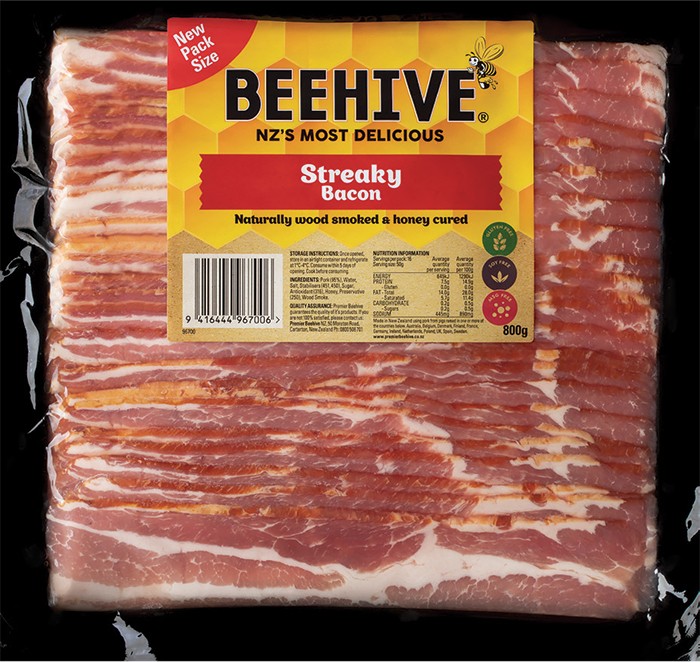 Beehive Streaky Bacon 800g