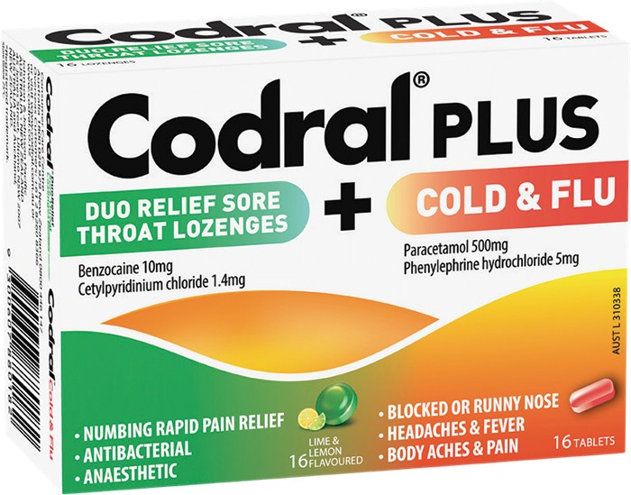 Codral Plus Cold & Flu Lozenges 32s