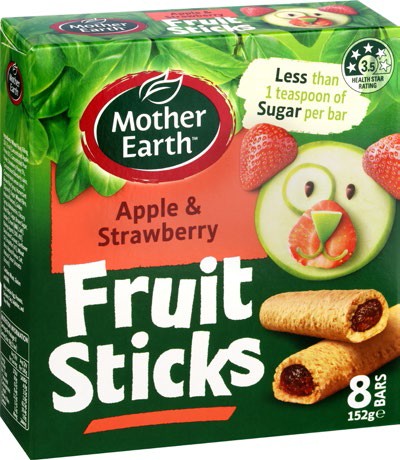 Mother Earth Fruit Sticks 152g