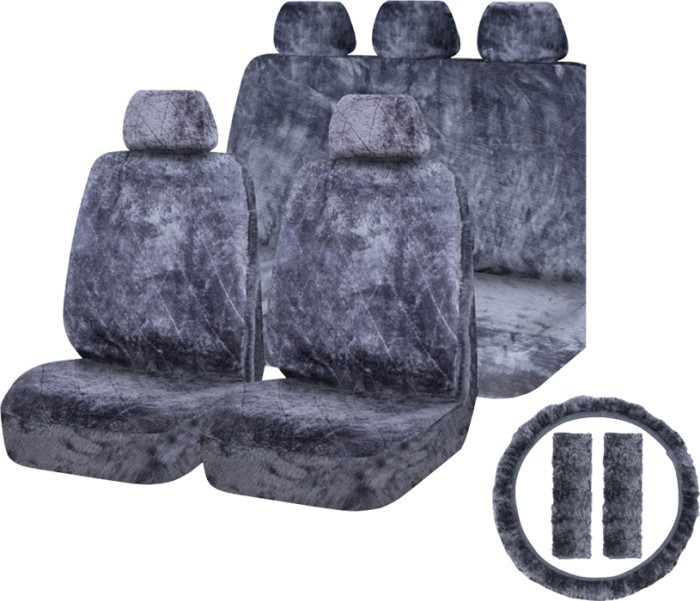 SCA 6 Pce Sheepskin Seat Cover Pack