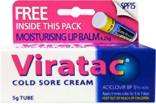 Viratac Cold Sore Cream 5g