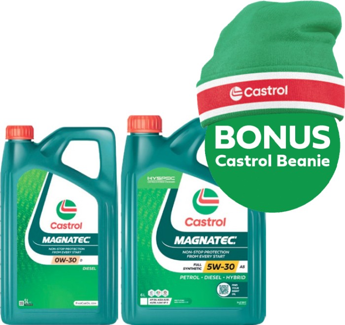 Castrol Magnatec 0W-30 D 5L or 5W-30 A5 6L