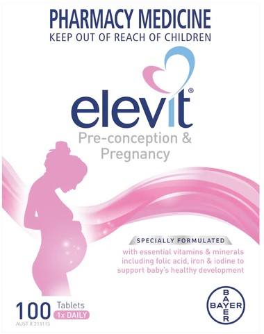 Elevit Pre-Conception & Pregnancy 100 Tablets