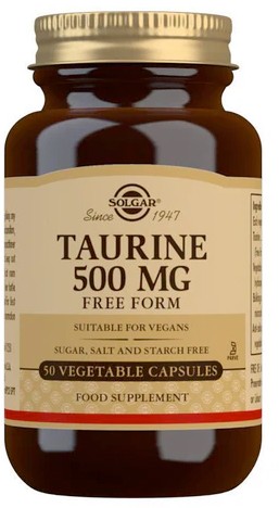 Solgar Taurine 500mg Vegetable Capsules 50s