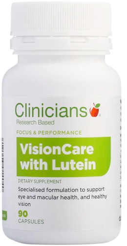 Clinicians VisionCare w Lutein Eyecare Supplement Capsules 90s