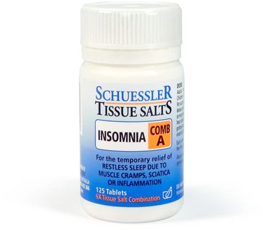 Dr Schuessler Comb A Restless Sleep 6X Tissue Salt 125s