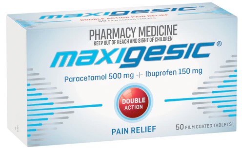 Maxigesic Double Action 50 Tablets