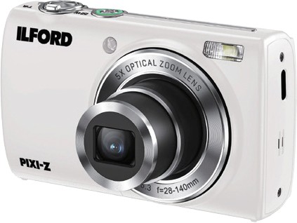 Ilford PIXI-Z 5x Zoom Digital Compact Camera (White)