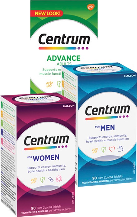 Centrum Multivitamin Supplements 90-100s