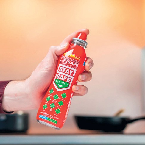 Stay Safe All in 1 Aerosol Fire Extinguisher 200ml
