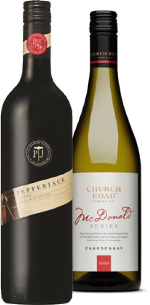 Pepperjack Range or Church Road McDonald Series Whites Range 750mL
