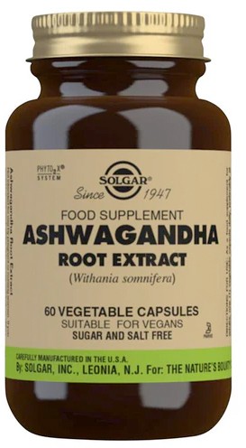 Solgar Ashwagandha Root Extract Vegetable Caps 60s