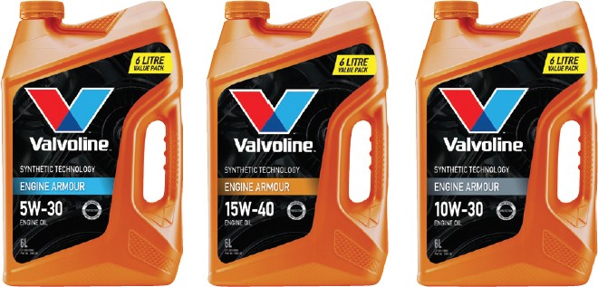 SELECTED Valvoline ENGINE ARMOUR 6L ENGINE OILS^