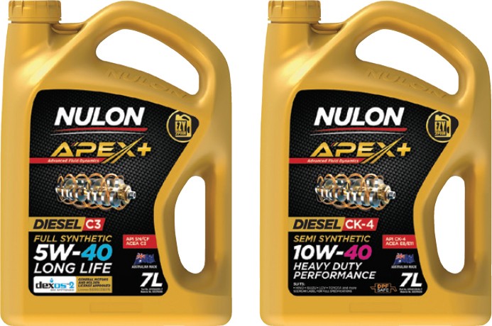Nulon APEX+ DIESEL 5W-40 OR 10W-40 7L ENGINE OILS^