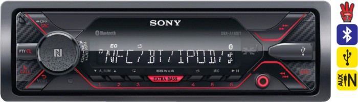 Sony Single Din Head Unit with Bluetooth