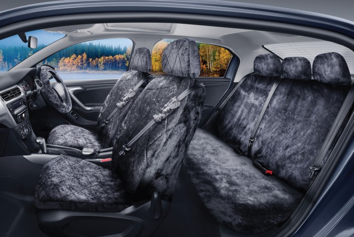SCA 6 Pce Sheepskin Seat Cover Pack