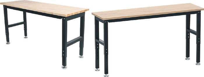 Mechpro Adjustable Height Timbertop Workbenches