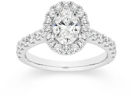 Alora 14ct White Gold 1 3/4 Carats TW Lab Grown Diamond Ring