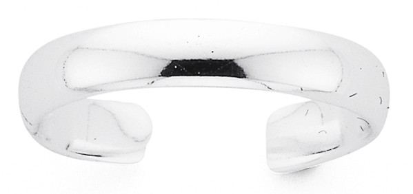 Sterling Silver Plain Toe Ring