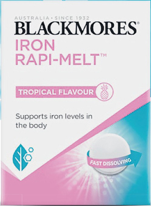 NEW Blackmores Iron Rapi-Melt 60s