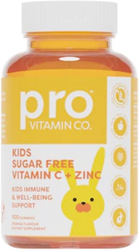Pro Vitamin Co. Kids Sugar Free Vitamin C Gummies 100s