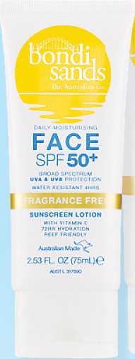 Bondi Sands SPF 50+ Fragrance Free Face Sunscreen Lotion