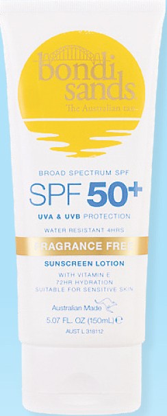 Bondi Sands Fragrance Free SPF 50+ Sunscreen Lotion 150 mL