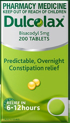Dulcolax Laxative & Stool Softener Tablets 5mg 100 Tablets