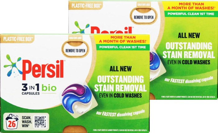 Persil 3 in 1 Bio Washing Capsules 26 Pack