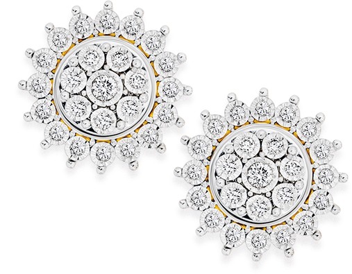 9ct, Diamond Stud Earrings