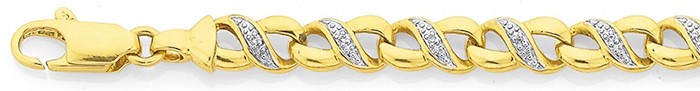 9ct Infinity Diamond Bracelet