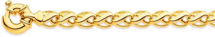 9ct Infinity Link Bolt Ring Bracelet