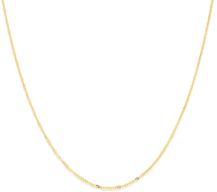 9ct 45cm Solid Twisted Cable Chain