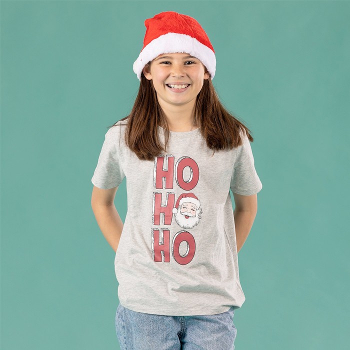 Christmas Wishes Kids Ho Ho Ho Xmas Tee