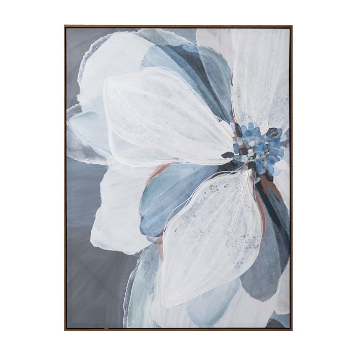 Gracious Living 90x120cm Blue Petals Wall Art