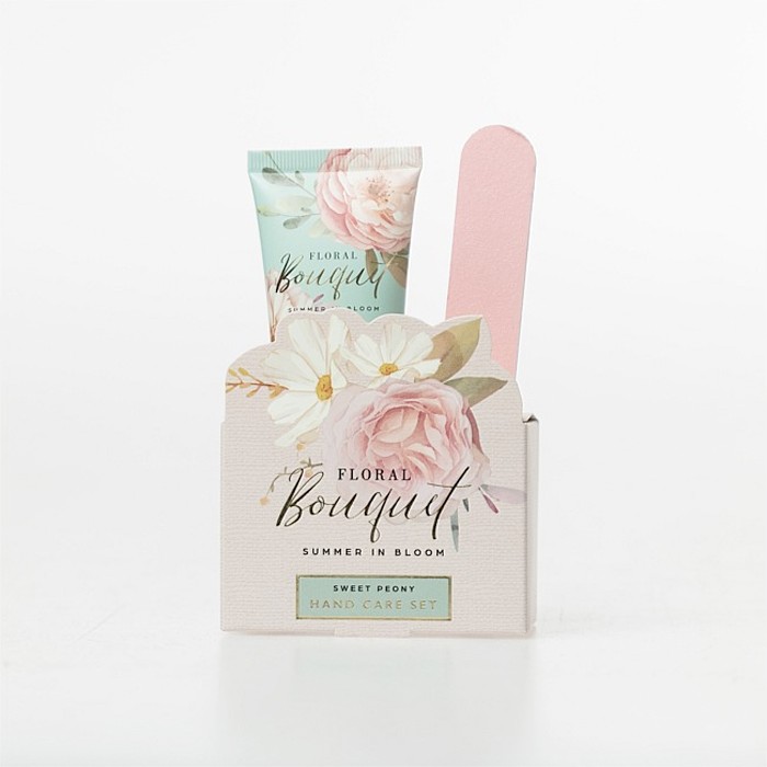 Floral Bouquet Summer In Bloom Hand Cream & Nail File Set