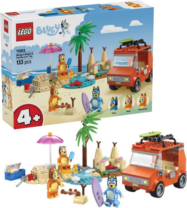 Lego Bluey Beach Car Trip