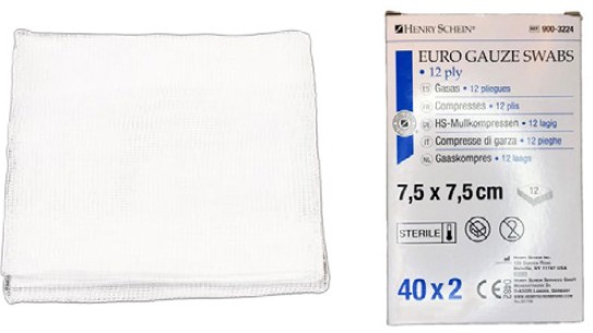 Henry Schein EuroGauze Square Swabs