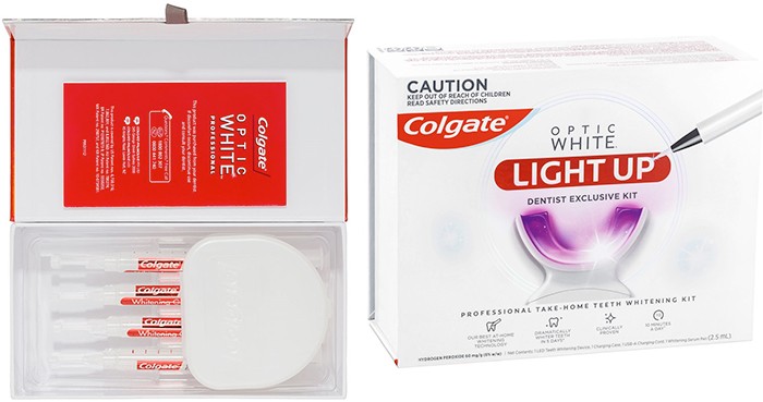 Colgate Optic Whitening 9% Full Kit & Whitening Light Up 6% Kit
