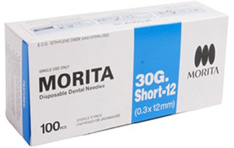 Morita Needle 30G Short 12mm Box of 100