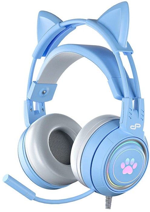 PowerPlay Cat RGB Gaming Headset - Blue