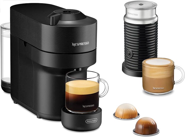 Nespresso Vertuo Pop Coffee Machine Bundle - Black