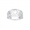 Sterling-Silver-Filigree-Flower-Ring-Size-S Sale