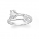 Sterling-Silver-Cubic-Zirconia-Arrow-Ring Sale